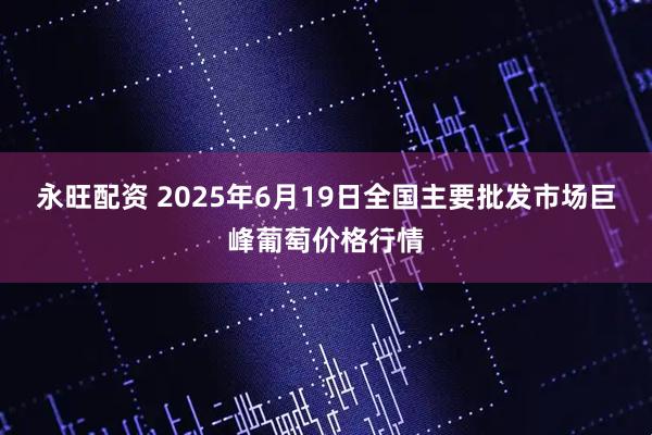 永旺配资 2025年6月19日全国主要批发市场巨峰葡萄价格行情